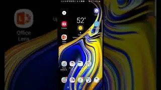How to use the split screen feature on a Samsung note 9 with Android 9
