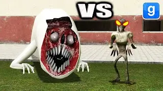 Trevor Henderson's Monsters FIGHT!! Bridge Worm vs Chicken Ghost! Gmod Nextbot