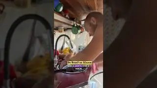 Morando em uma KOMBI. COMO LAVAMOS A LOUÇA. 