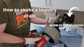 Water overflow from washing machine drain 