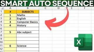 How to Automate Lists in Excel | Auto Populate Sequence | IF, COUNTA and MAX Function