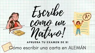 Cómo escribir una carta informal en ALEMÁN para tu examen de B1 🇩🇪/ Este es el mejor TIP ✍️✉