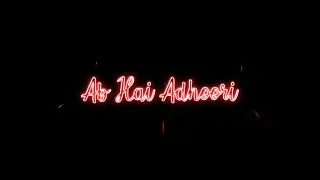 Ab Aaja - Gajendra Verma | Whatsapp Status | Blackscreen, Black Background Status | Jonita Gandhi |