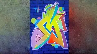 Буква М Граффити арт. Graffiti art, letter M