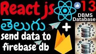 How to send data to firebase database in telug 
