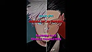 Gojo (FP) & Sukuna (FP, 20 fingers) VS Random Fate Female Char // #fategrandorder #jujutsukaisen