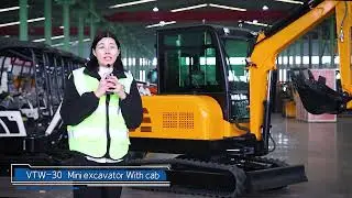 VTW-30 Mini excavator with cab
