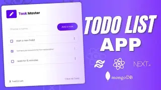How To Create a To Do List Using React and Mongo DB and Next.js