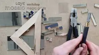 Как резать зеркало для мозаики