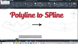 How To Convert Polyline Into Spline In AutoCad | Learn AutCad With Attitude Academy | 