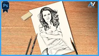 Turn A Photo Into Pencil Drawing Sketch Effect In Photoshop | Photoshop Tutorial 2024