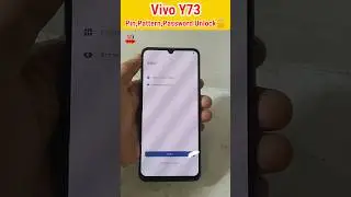 Vivo Y73 Pin, Password, Pattern Unlock #shorts #youtubeshorts #viral #unlock #mobile #short  #tech