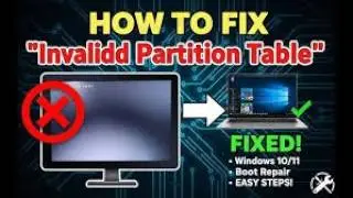 How to Fix Invalid Partition Table in Windows System with my hhd/ssd storage