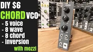 [ $6 ] DIY modular synth CHORD VCO with arduino mozzi / for TECHNO , ambient , drone music