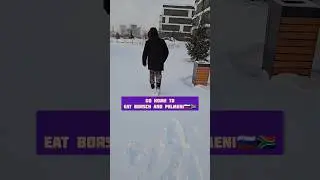 Типичная зима иностранца в России 😁🇷🇺🇿🇦 