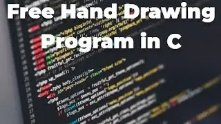 Free Hand Drawing Program In C language | #c #c++ #java #programming #coding