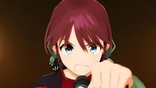 【GIRLS BAND CRY】Iseri Nina doing her ritual before singing.