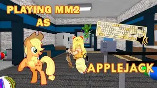 APPLEJACK PLAYS MM2! CREAMY KEYBOARD ASMR + GAMEPLAY