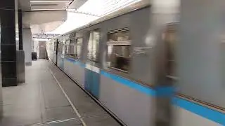 Прибытие поезда Русич на станции Кунцевская.
