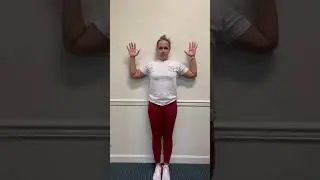 Wall Angels for thoracic mobility