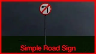 [TUTORIAL] How to make a simple Road Sign in Maya