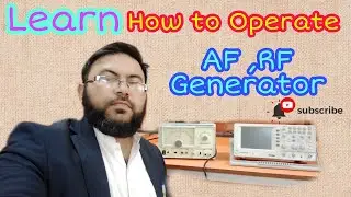 How to operate AF generator |How to use RF signal generator |AF generator |RF generator| oscillator