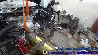 Как установить подрамник передней подвески - Toyota Camry 50 2.5 2AR-FE АТ .