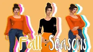 Fall Girl // The Sims 4 CAS : Seasons // KimChi Gamer