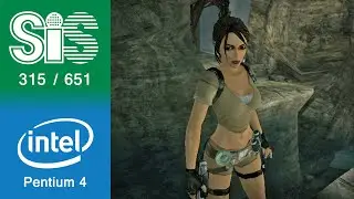 Tomb Raider Legend Gameplay SiS 315 / SiS 651 (64MB VRAM)
