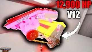The Most Powerful, SUPERCHARGED V12 Engine! | Automation Game (LCV 4.3)