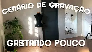 Cenário de gravação gastando pouco- como fazer pintura de cimento queimado