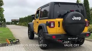 Jeep Wrangler Rubicon 2.0 Turbo | RCP Exhausts | Cat-back exhaust + valve