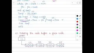 Doubly Linked Lists - Deletion at the Middle