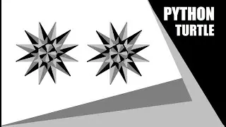 Python Turtle -  Draw 3D Star Shape in Python Turtle Graphics | Star Pattern By 