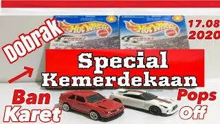 SPECIAL KEMERDEKAAN DOBRAK HOT WHEELS ASSOY BAN KARET POPS OFF