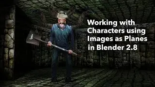 Using Images as Planes for Character Concepts in Blender 2.8 in 3 minutes