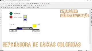 ESTEIRA SEPARADORA DE CAIXAS COLORIDAS