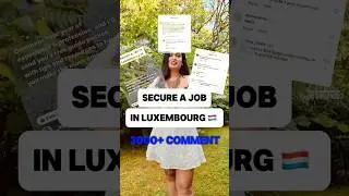 Secure a Job in Luxembourg 🇱🇺