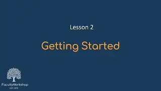 Moodle Lesson 02: Getting Started