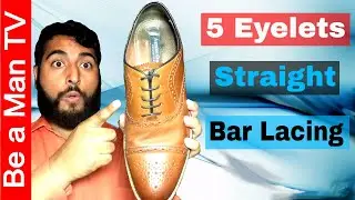 How to Straight Bar Lace Shoes with 5 Eyelets