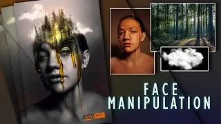 FACE MANIPULATION I  DOUBLE EXPOSURE PHOTOSHOP