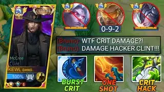 TOP GLOBAL CLINT HIGHEST CRITICAL DAMAGE BUILD IS BACK TO RANK UP FASTER! BEST DAMAGE BUILD🔥 - MLBB
