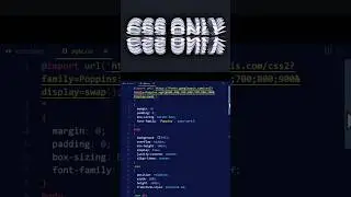 Create 3D Animated Text Using Only HTML & CSS!