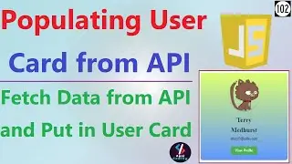 102 Create User Card Using JavaScript | Html Using JavaScript | Insert Html with JavaScript