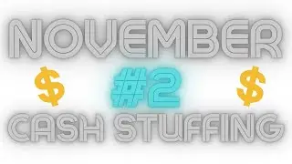 November #2 cash stuffing | $615 | Sinking Funds Stuffing