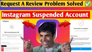 Instagram Confirm Your Account To Request A Review | Instagram Suspended Account Recover | Solved