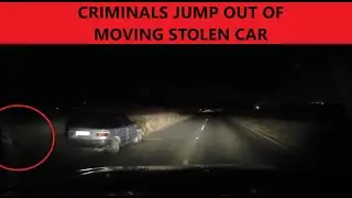 CAR THIEVES JUMP OUT OF MOVING TOYOTA