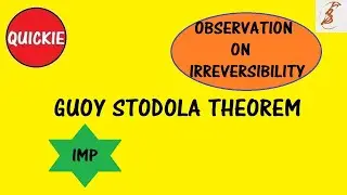 Quickie | Guoy Stodola Theorem