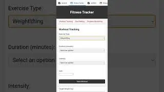 How To Make A Fitness Tracker Using Html And Css |Contact Form | Form | HTML | CSS | CODING|#htm#css