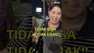 Emak Korea mabuk parah....! Mabuk sama suasana Indonesia🤣🤣